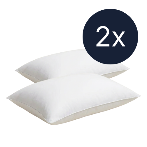 The Duo Cloud Set 2.9 lbs (for stomach sleepers) — 2 Cloud Pillows (20×28 in)